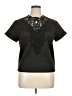 SuperTrash Black Short Sleeve Blouse Size XL - photo 1
