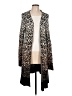 Joseph A. 100% Rayon Animal Print Ivory Cardigan Size L - photo 1