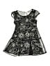 Justice 100% Polyester Paisley Black Dress Size 8 - photo 1