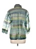 N.Y.P.L. Collection Stripes Green 3/4 Sleeve Blouse Size L - photo 2