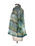 N.Y.P.L. Collection Stripes Green 3/4 Sleeve Blouse Size L - photo 5