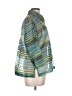 N.Y.P.L. Collection Stripes Green 3/4 Sleeve Blouse Size L - photo 4