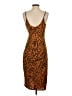 BCBGeneration 100% Polyester Animal Print Orange Cocktail Dress Size 2 - photo 2