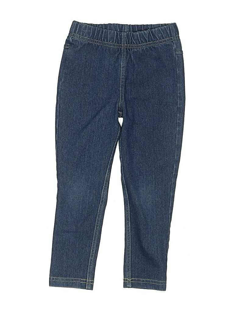 Pre-owned Tea Kids' Jeans In Blue