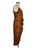 BCBGeneration 100% Polyester Animal Print Orange Cocktail Dress Size 2 - photo 4