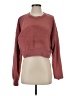 Stradivarius Burgundy Sweatshirt Size 4 - photo 1