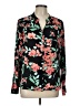 Calvin Klein Floral Green Long Sleeve Blouse Size L - photo 1