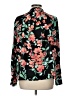 Calvin Klein Floral Green Long Sleeve Blouse Size L - photo 2