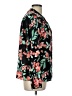 Calvin Klein Floral Green Long Sleeve Blouse Size L - photo 4