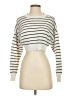 Shein 100% Polyester Stripes Ivory Turtleneck Sweater Size 4 - photo 1