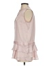 Banana Republic 100% Polyester Pink Sleeveless Blouse Size XS - photo 5