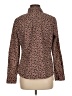 White Stag Animal Print Brown Long Sleeve Blouse Size M - photo 2