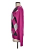 Express 100% Cotton Argyle Purple Pullover Sweater Size M - photo 5