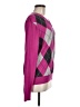 Express 100% Cotton Argyle Purple Pullover Sweater Size M - photo 4