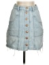 Stradivarius Blue Denim Skirt Size 2 - photo 1