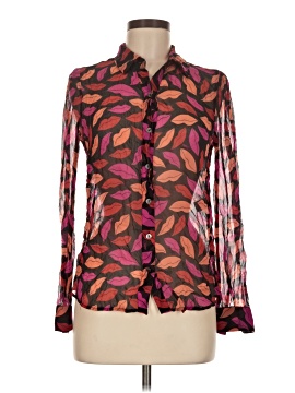 Diane Von Furstenberg Long Sleeve Silk Top