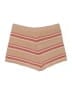 L Space 100% Polyester Stripes Tan Shorts Size M - photo 2