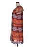 Karlie 100% Polyester Print Orange Casual Dress Size M - photo 5