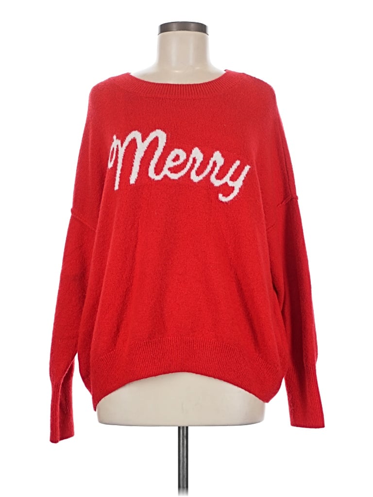 Pre-owned Cece Pullover Sweater In Red