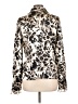 St. John Animal Print Ivory Long Sleeve Silk Top Size 10 - photo 2