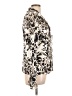 St. John Animal Print Ivory Long Sleeve Silk Top Size 10 - photo 4