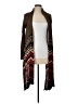 Freeway 100% Rayon Chevron-herringbone Brown Cardigan Size L - photo 1