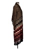 Freeway 100% Rayon Chevron-herringbone Brown Cardigan Size L - photo 4