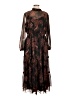 Lost + Wander 100% Polyester Brown Cocktail Dress Size L - photo 1