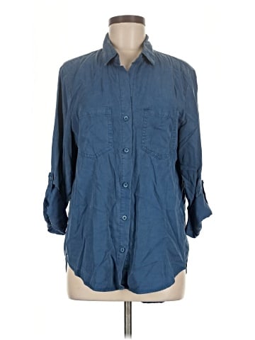 Velvet Heart 3/4 Sleeve Button-Down Shirt (view 1)