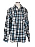 L.L.Bean 100% Cotton Plaid Blue Long Sleeve Button-Down Shirt Size S - photo 1