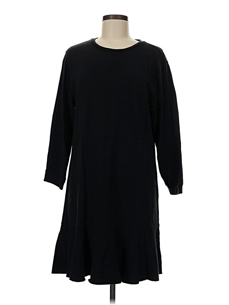 Pre-owned Lilla P Casual Dress In Black