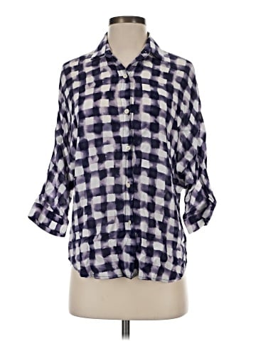 Glam 3/4 Sleeve Button-Down Shirt (view 1)