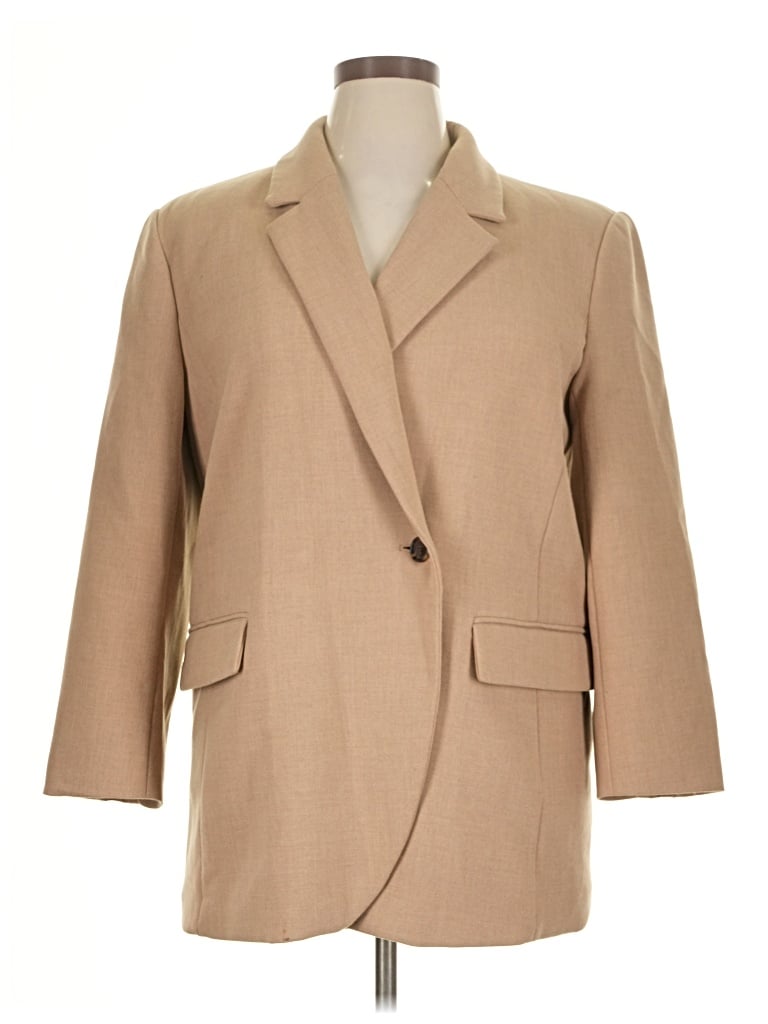 Pre-owned Banana Republic Factory Store Blazer Jacket In Tan