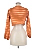 PrettyLittleThing 100% Polyester Orange 3/4 Sleeve Blouse Size 6 - photo 2