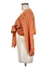 PrettyLittleThing 100% Polyester Orange 3/4 Sleeve Blouse Size 6 - photo 5