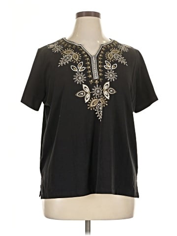 Alfred Dunner Short Sleeve Blouse (view 1)