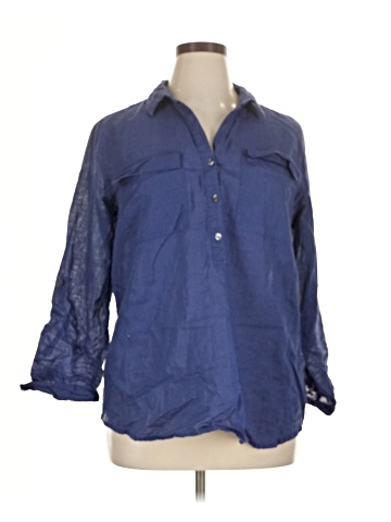 Old Navy 3/4 Sleeve Button-Down Shirt (view 1)