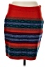 Toad & Co Stripes Red Casual Skirt Size M - photo 1