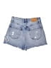 Zara Basic Hearts Blue Denim Shorts Size 2 - photo 2