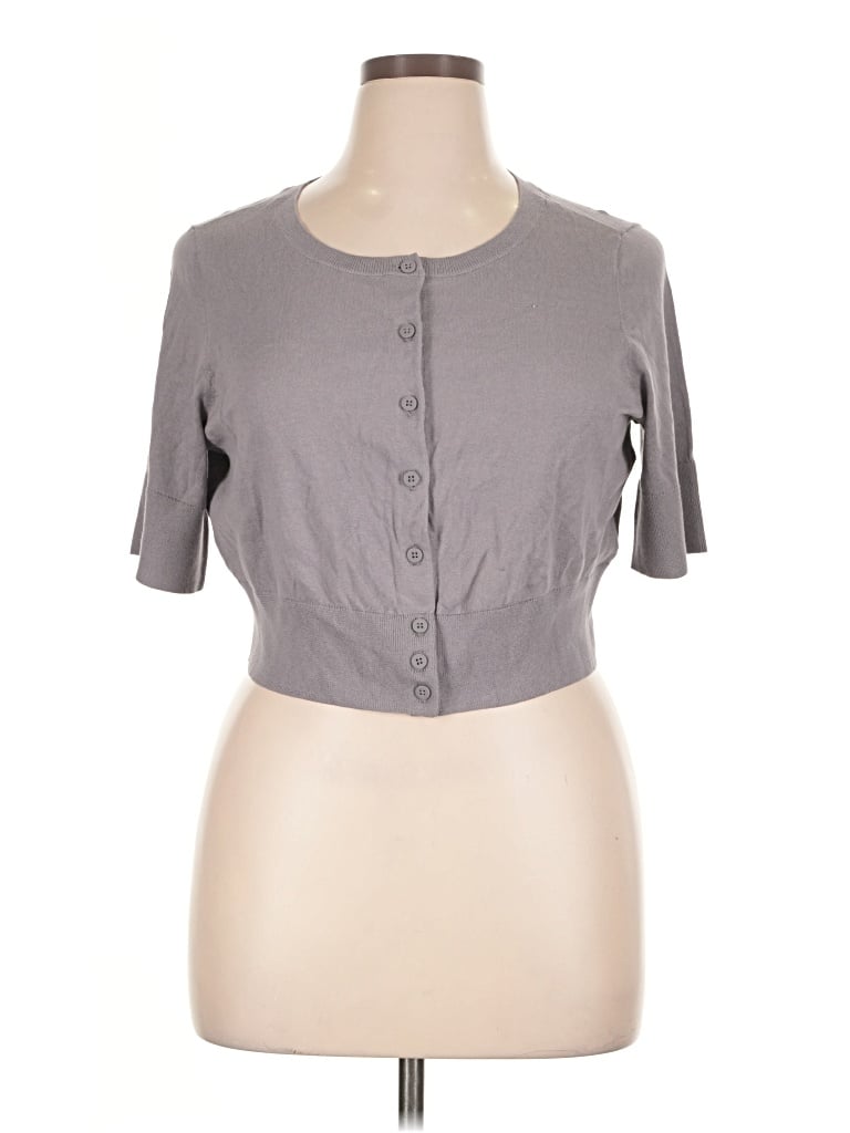 Pre-owned Universal Standard Cardigan Sweater In Gray