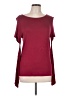 Foreign Exchange Burgundy Short Sleeve Top Size L (estimated) - photo 1