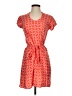 Escapada 100% Rayon Hearts Orange Casual Dress Size XS - photo 1
