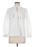 J.Crew 100% Cotton White Long Sleeve Blouse Size M - photo 1