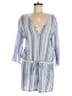 Amanda Uprichard 100% Cotton Stripes Blue Romper Size M - photo 1