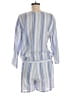 Amanda Uprichard 100% Cotton Stripes Blue Romper Size M - photo 2