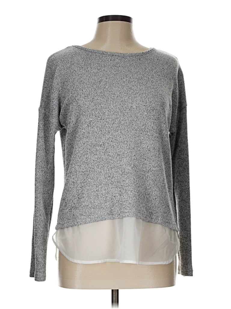 Pre-owned Lulus Pullover Sweater In Silver