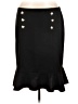 SOHO Apparel Ltd Solid Black Formal Skirt Size L - photo 1
