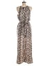 Lush Animal Print Tan Jumpsuit Size M - photo 2