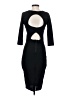 Silence and Noise Solid Black Cocktail Dress Size S - photo 2