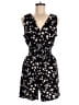 Gap 100% Rayon Floral Black Romper Size M - photo 1